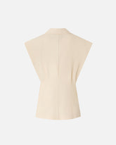 Sleeveless rustic-effect jacket -  | Pinko