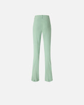 Trousers in linen blend with pressed pleat -  | Pinko