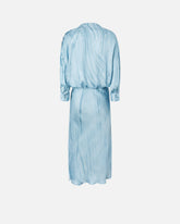 Fluid midi dress with placed jewel print -  | Pinko