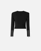 Leather bustier jacket with zip -  | Pinko