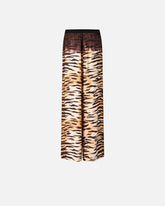 Fluid trousers with tiger print -  | Pinko