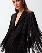 Short playsuit with all-over fringe detailing -  | Pinko