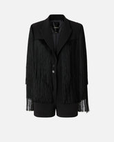 Short playsuit with all-over fringe detailing -  | Pinko