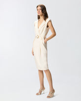 Midi wrap dress with belt -  | Pinko