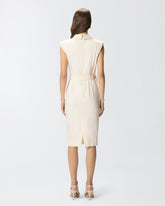 Midi wrap dress with belt -  | Pinko