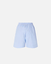 Striped cotton shorts with elasticated waist -  | Pinko