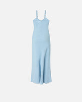 Slipdress-Midikleid mit verzierten Trägern -  | Pinko