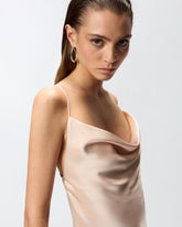 Long slip dress in satin -  | Pinko