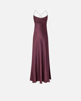 Long slip dress in satin -  | Pinko