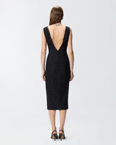 Floral lace dress with plunging rear neckline -  | Pinko
