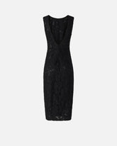 Floral lace dress with plunging rear neckline -  | Pinko