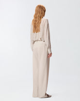 Flowing trousers with pressed pleat detail -  | Pinko