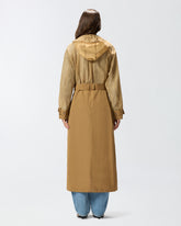 Trench coat with sheer inserts -  | Pinko