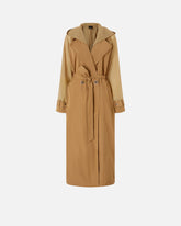Trench coat with sheer inserts -  | Pinko