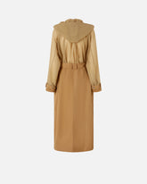 Trench coat with sheer inserts -  | Pinko