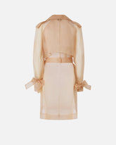 Silk organza trench coat -  | Pinko