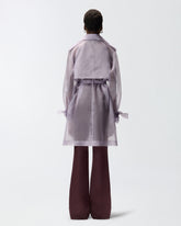 Silk organza trench coat -  | Pinko