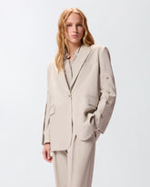 Flowing jacket with slits -  | Pinko