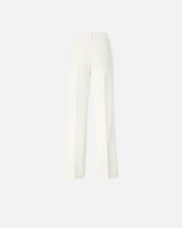 Trousers in canvas with pressed pleat detail -  | Pinko