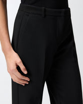 Trousers in canvas with pressed pleat detail -  | Pinko