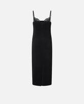 Slim-fit midi dress with jewel embroidery -  | Pinko