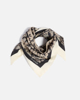 Triangular scarf with snake print -  | Pinko