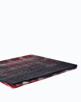 Jacquard stole with check print and PINKO lettering - Multicolor Red-Black | Pinko