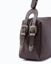 Keeper Bag medium shoulder bag in new biker leather -  | Pinko