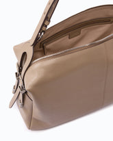 Keeper Bag large shoulder bag in new biker leather -  | Pinko