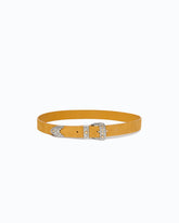 Suede belt with Texan details, 3 cm -  | Pinko
