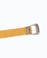 Suede belt with Texan details, 3 cm -  | Pinko