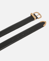Leather belt with gold-tone hardware, 3cm -  | Pinko