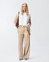 Ärmelloses T-Shirt aus gedoppeltem Jersey -  | Pinko