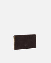 Small clutch bag in suede with studs and shoulder strap -  | Pinko