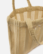 Mittlerer Shopper Easy Tote Bag aus Bast -  | Pinko