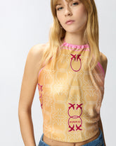 Cover-up top with Love Birds logo -  | Pinko