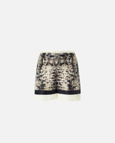 Pareo shorts with snake print -  | Pinko