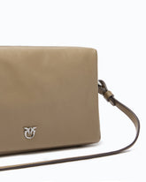 Medium crossbody Boston bag in new biker leather -  | Pinko