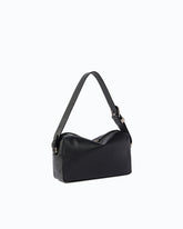 Mittlere Bauletto-Umhängetasche aus New Biker Leder - Schwarz | Pinko