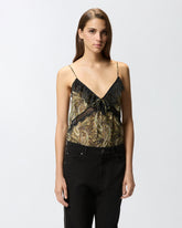 Top mit Kaschmir-Print und Spitze -  | Pinko