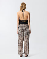 Halterneck top with fringes -  | Pinko