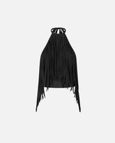 Halterneck top with fringes -  | Pinko