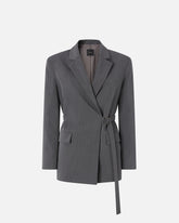 Buttonless jacket with belt -  | Pinko