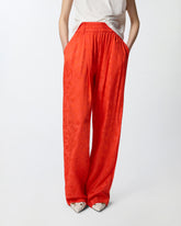 Floral jacquard trousers -  | Pinko