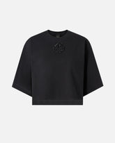 Cropped T-shirt with Love Birds embroidery -  | Pinko