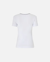 Fine-rib T-shirt with Love Birds embroidery -  | Pinko