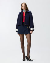 Gestreifter Pullover mit Tuch -  | Pinko