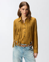 Texan-style shirt with fringing -  | Pinko