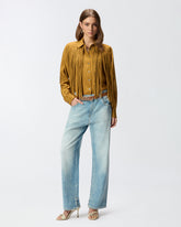 Texan-style shirt with fringing -  | Pinko