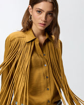 Texan-style shirt with fringing -  | Pinko